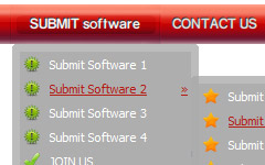 print button icons Menu On Scrollover